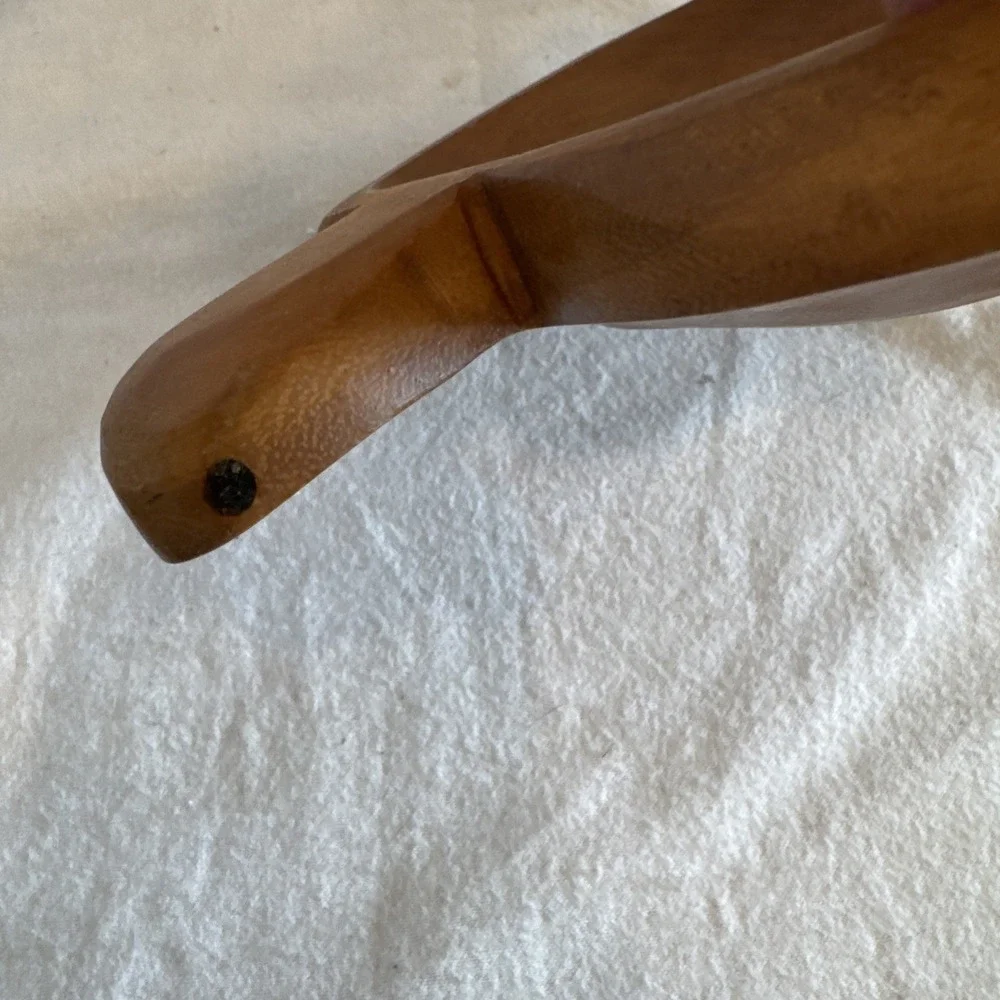 Vintage Monkey Pod Wood Sea Turtle Shaped Bowl - 10x7.5